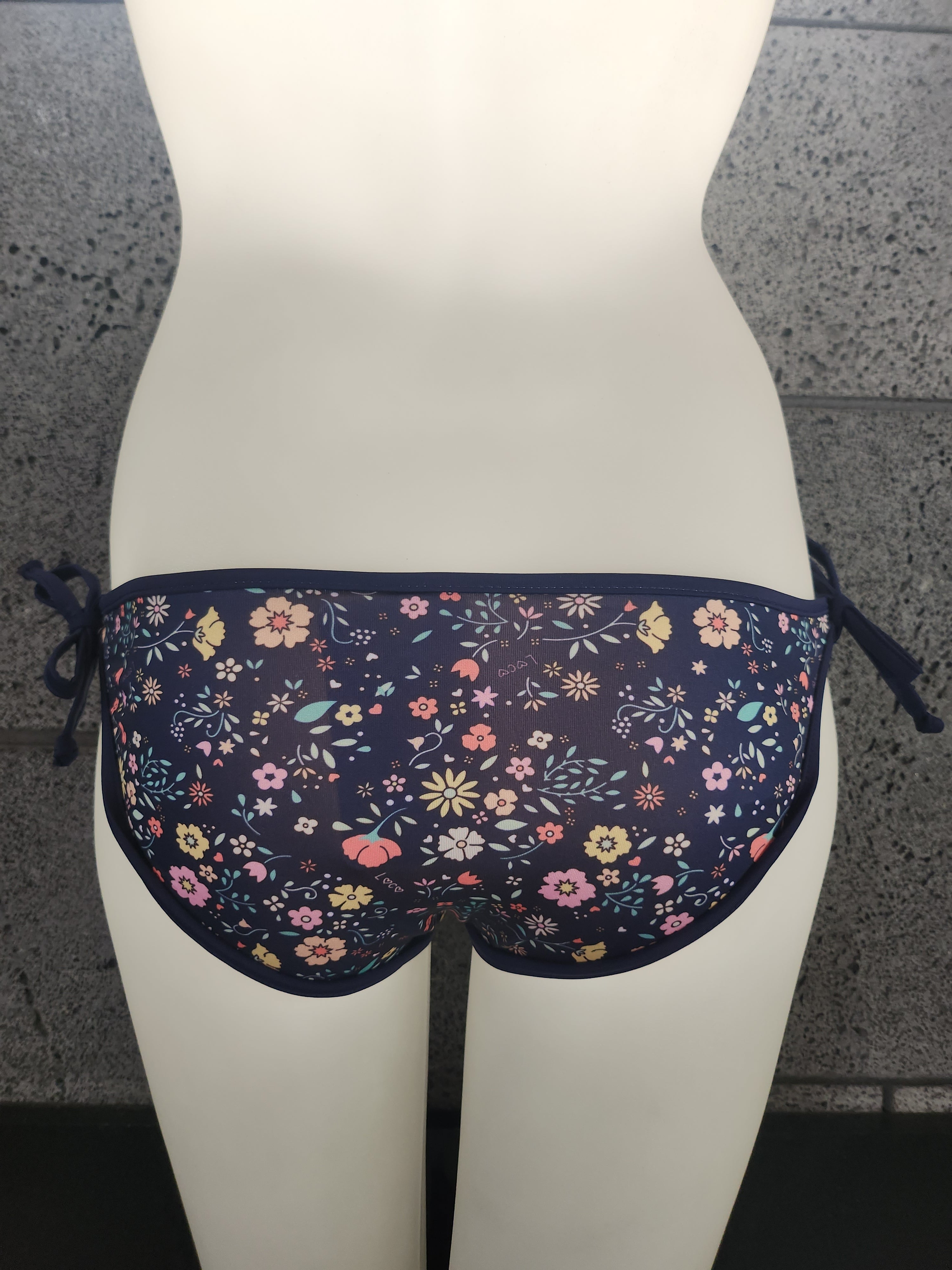 Loco Boutique Little Blossoms Removable Bow Bikini Bottom