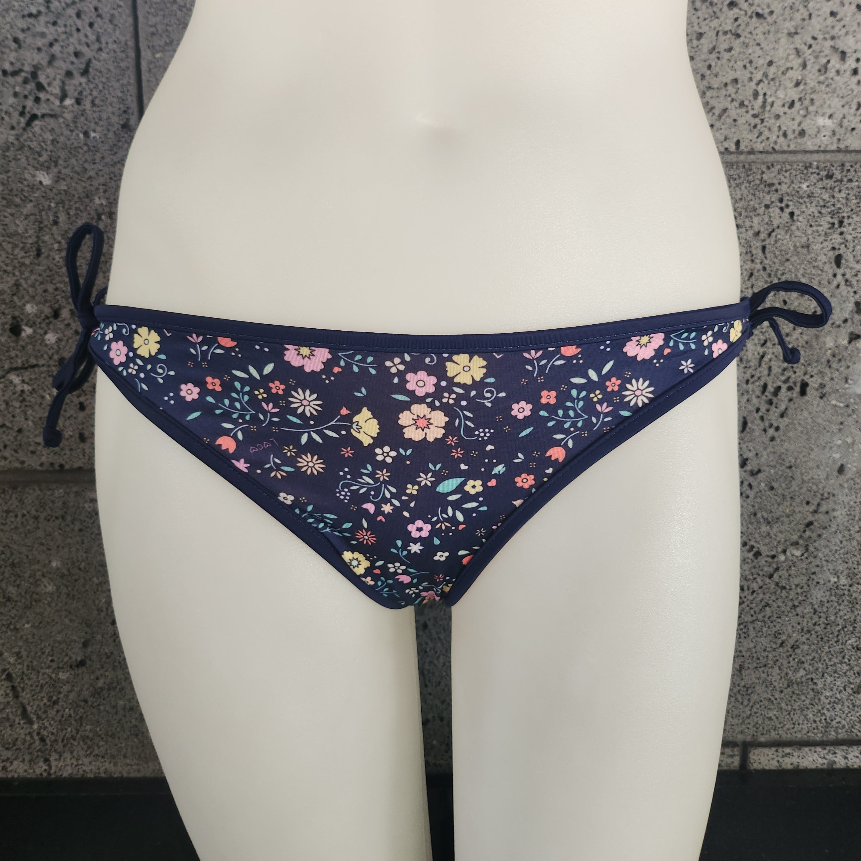 Loco Boutique Little Blossoms Removable Bow Bikini Bottom