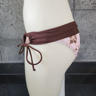 Loco Boutique Woman's Warm Flower Folded Over Bikini Bottom