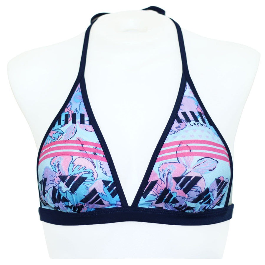 Watercolor Hibis Reversible Banded Chest - Loco Boutique