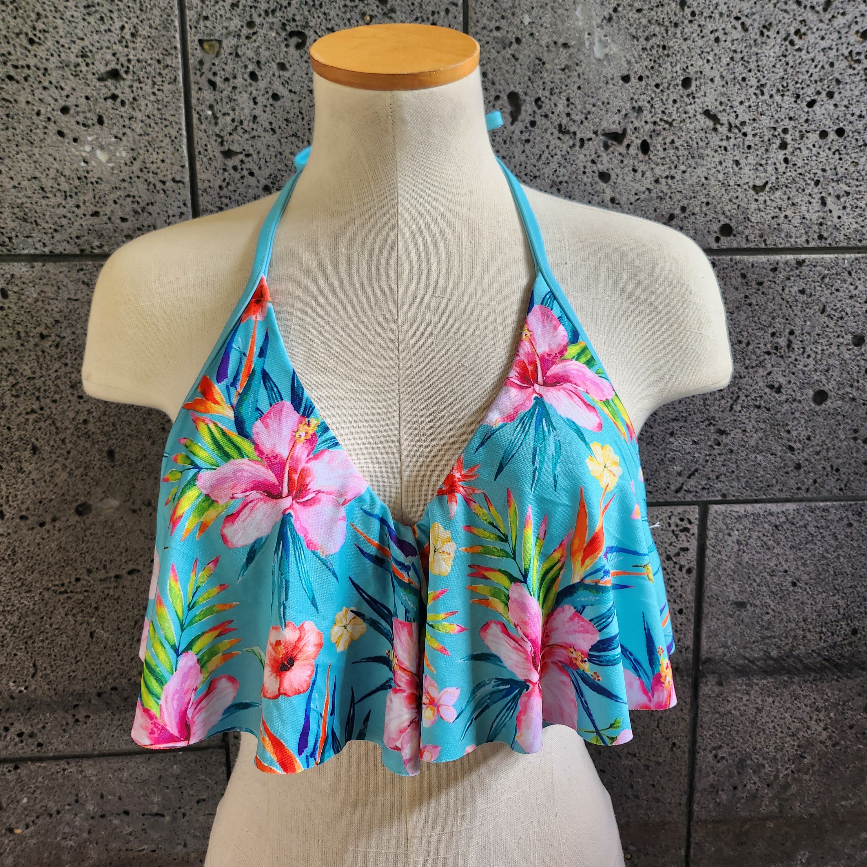 Loco Boutique Floral Flounce Front Tankini Top