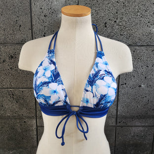 Loco Boutique Plumeria and Palm Keyhole Front Banded Chest