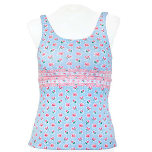 Loco Boutique Roses Reversible Tankini Top