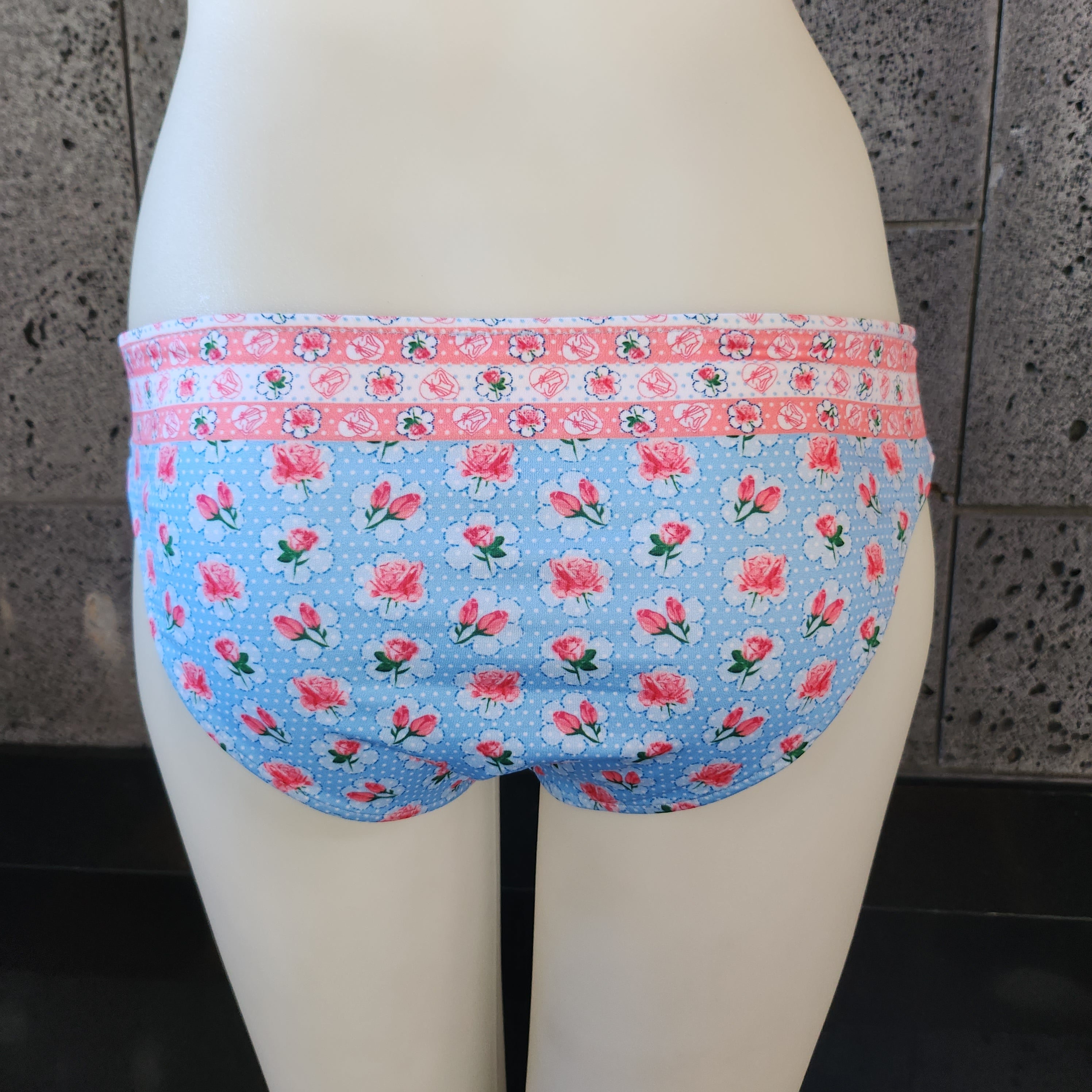Loco Boutique Roses Reversible Bikini Bottom