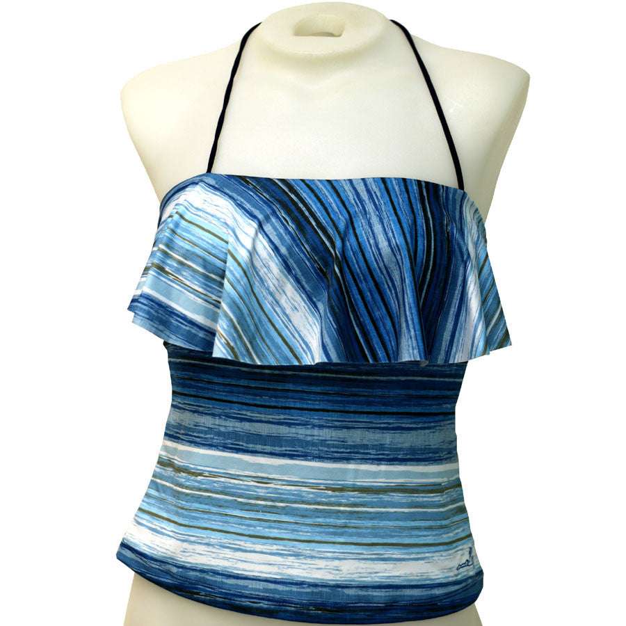 Waterfall Flounce Top Tankini - Loco Boutique