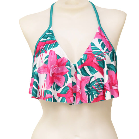 Monstera Lily Long Flounce Front Underwire - Loco Boutique