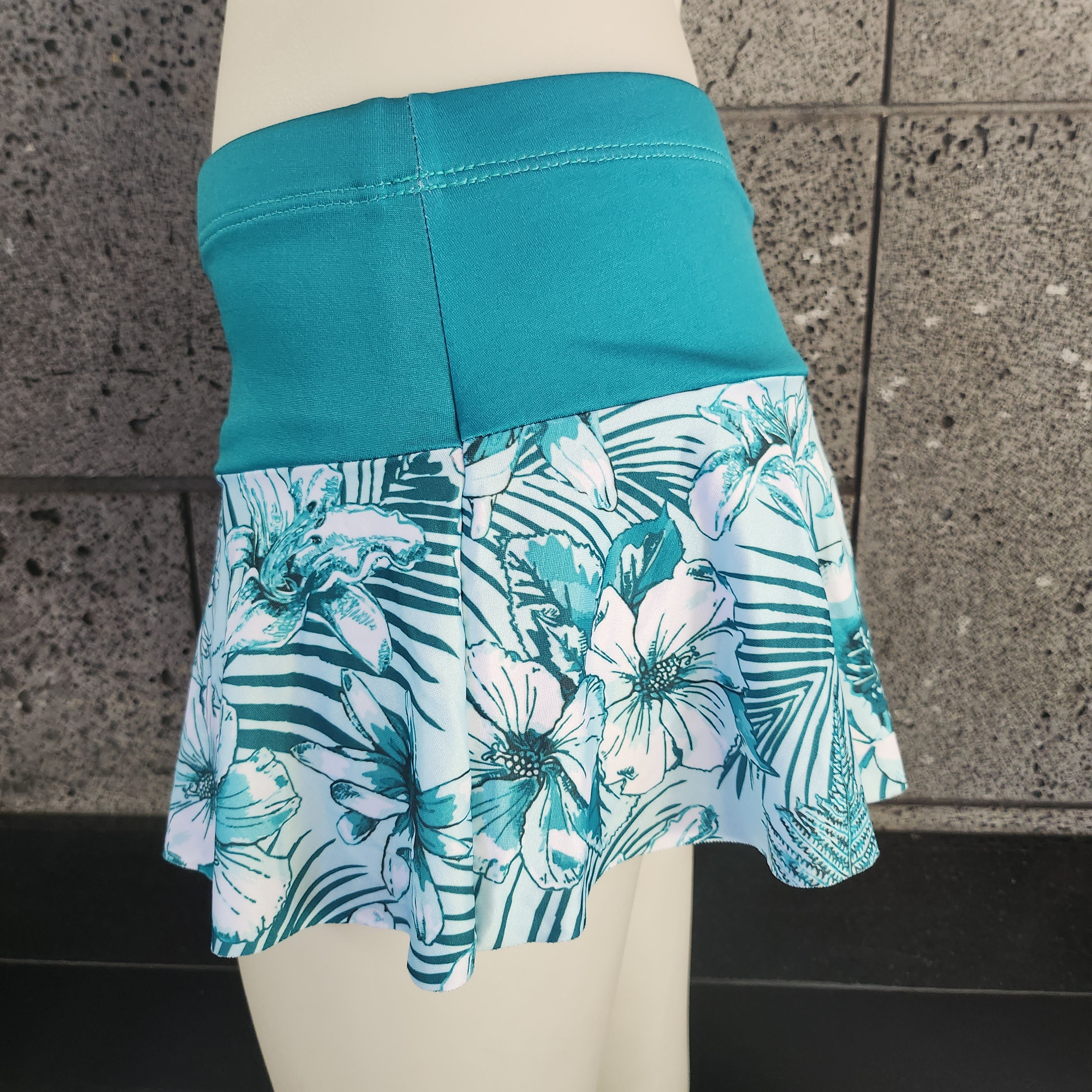 Loco Boutique Flower Garden Flared Skort