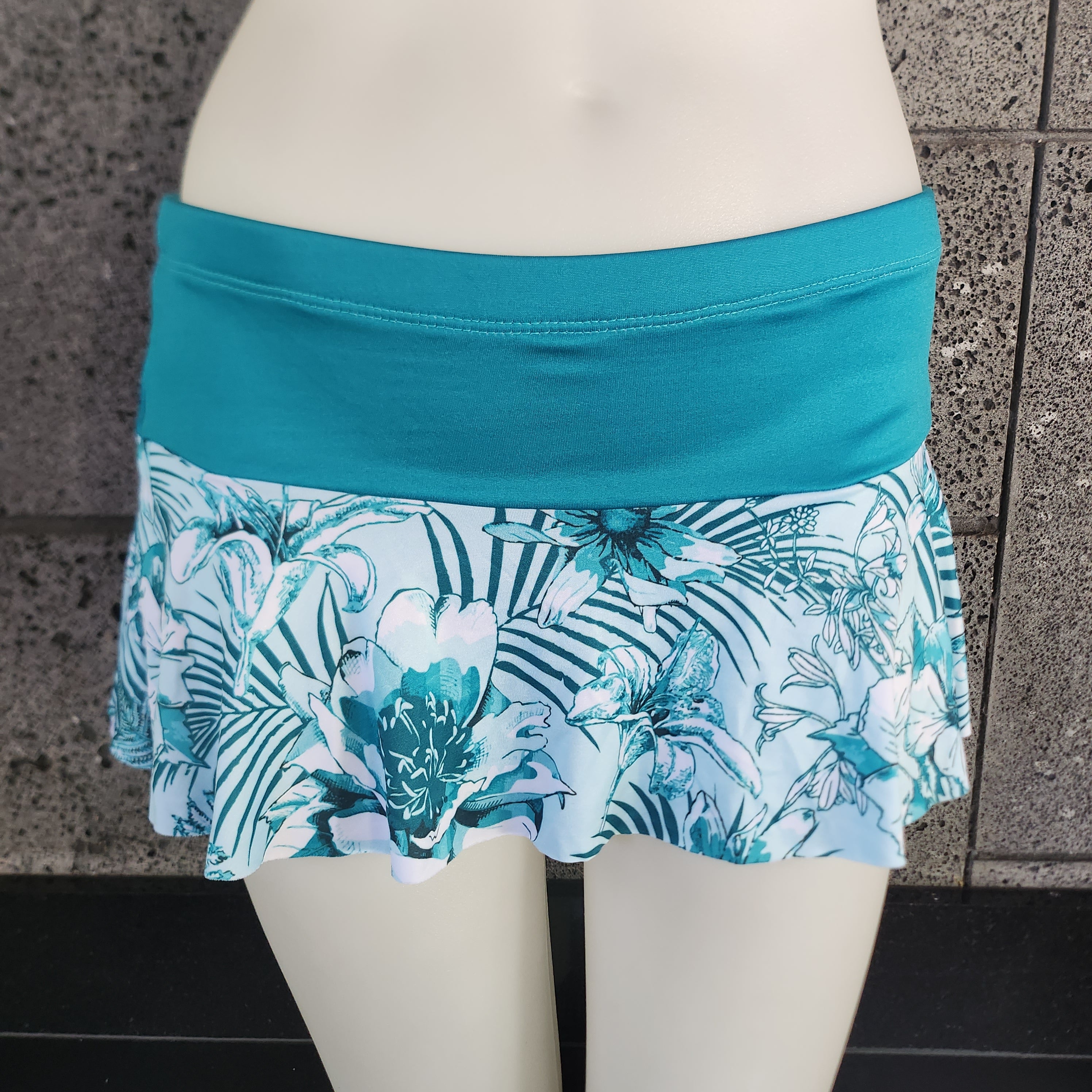 Loco Boutique Flower Garden Flared Skort