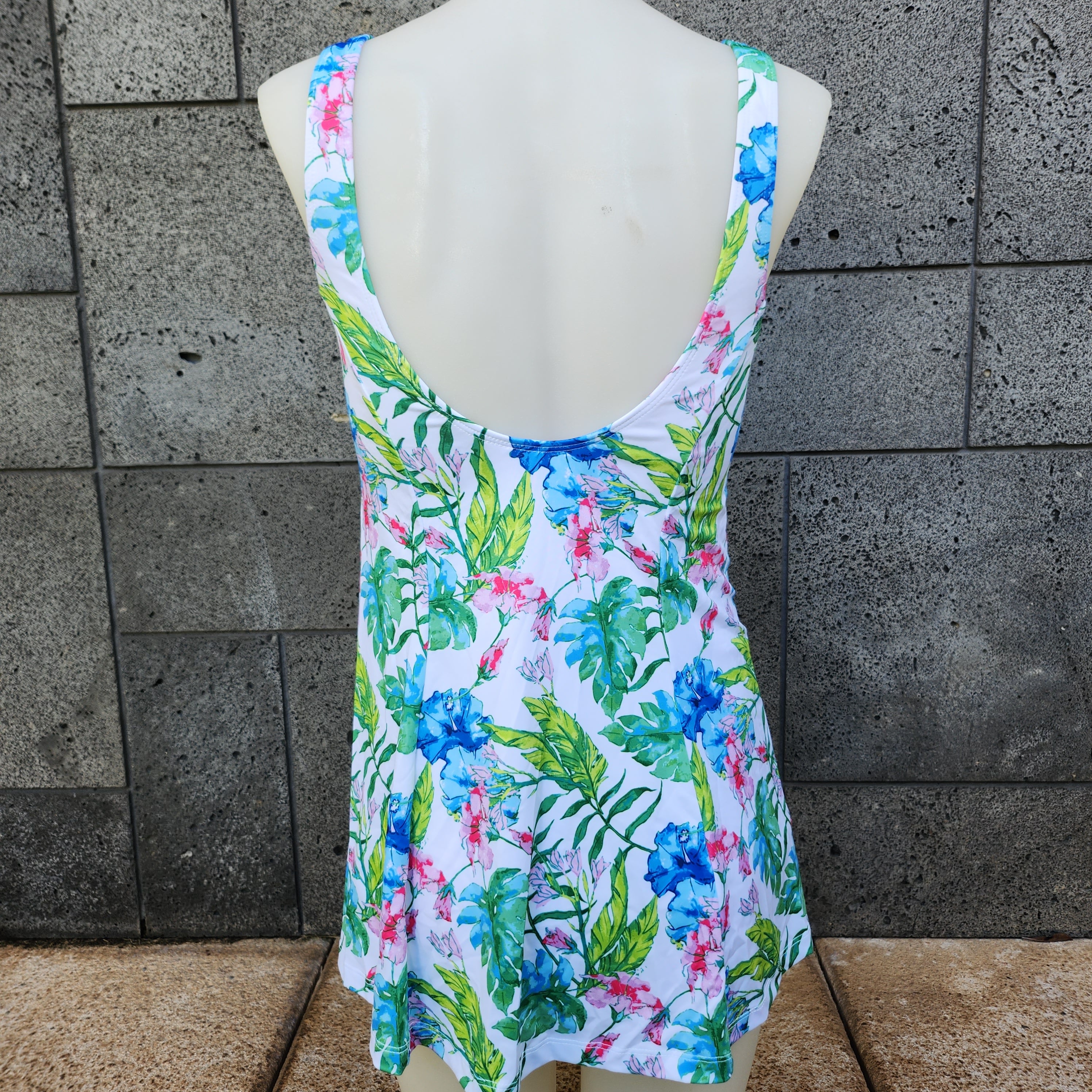 Loco Boutique Water Color Princess Seam Swim Dress