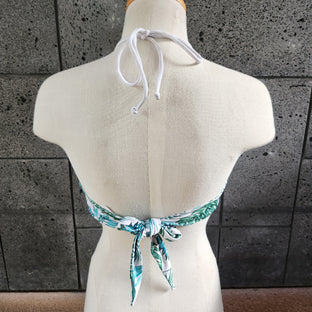 Palm Leaves Halter Crop Top - Loco Boutique