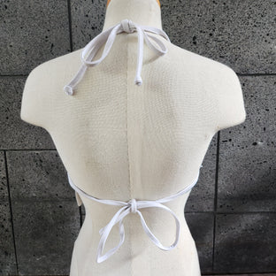 Loco Boutique Palm Leaves Long Flounce Front Underwire Bikini Top