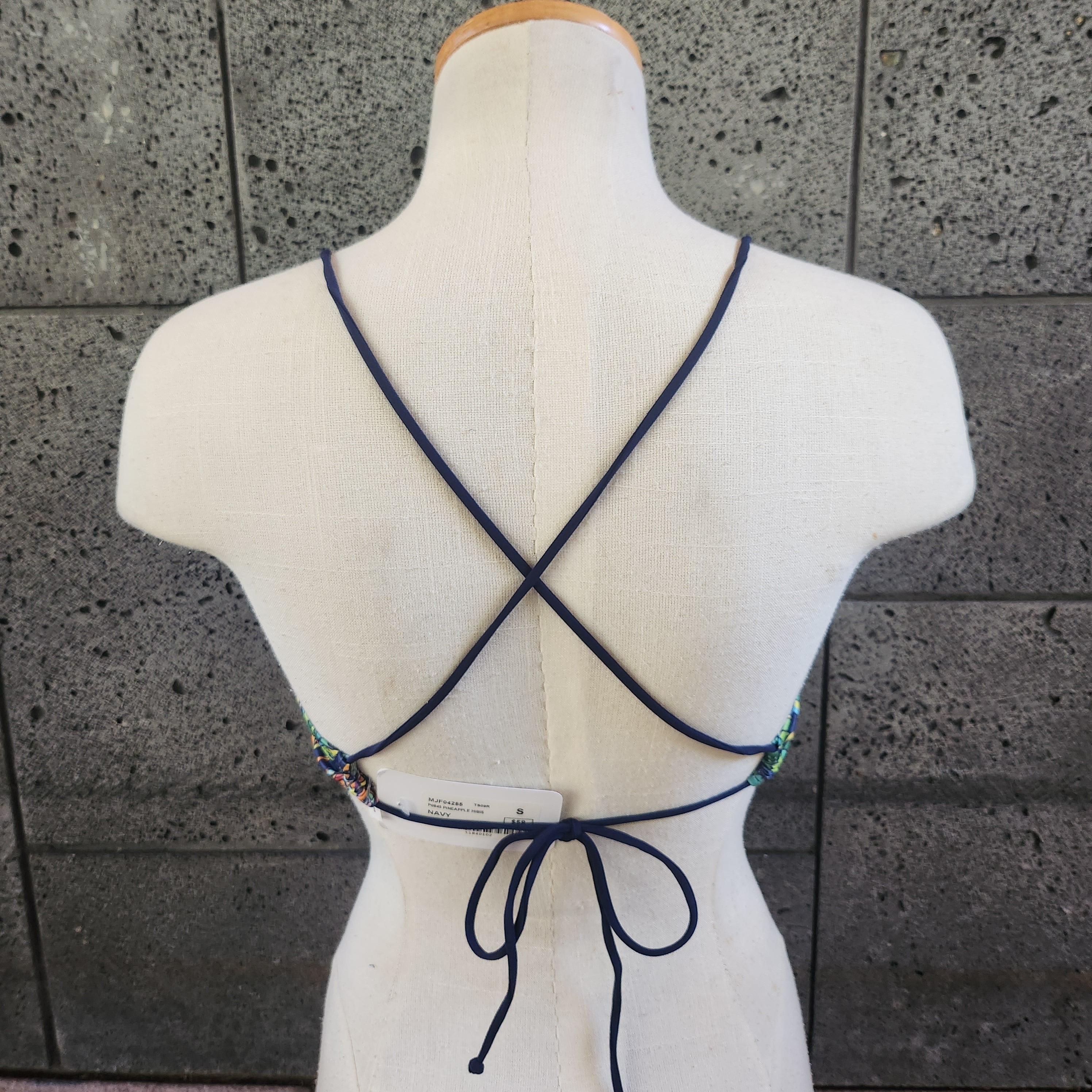 Loco Boutique Pineapple Hibiscus Flounce Crop Top