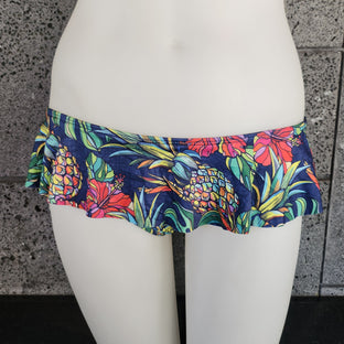 Loco Boutique Pineapple Hibiscus Skirted Swim Bottom