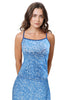 Ornament A-line Skort - BLUE / XS