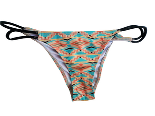 Loco Boutique A-Batik Strappy Side Cinched Rear Bikini Bottom