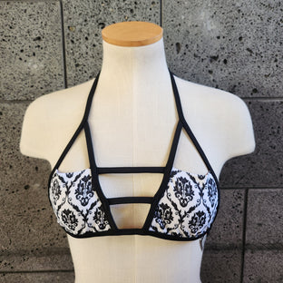 Loco Boutique Italian Damask Strapped Triangle Top RAY00016