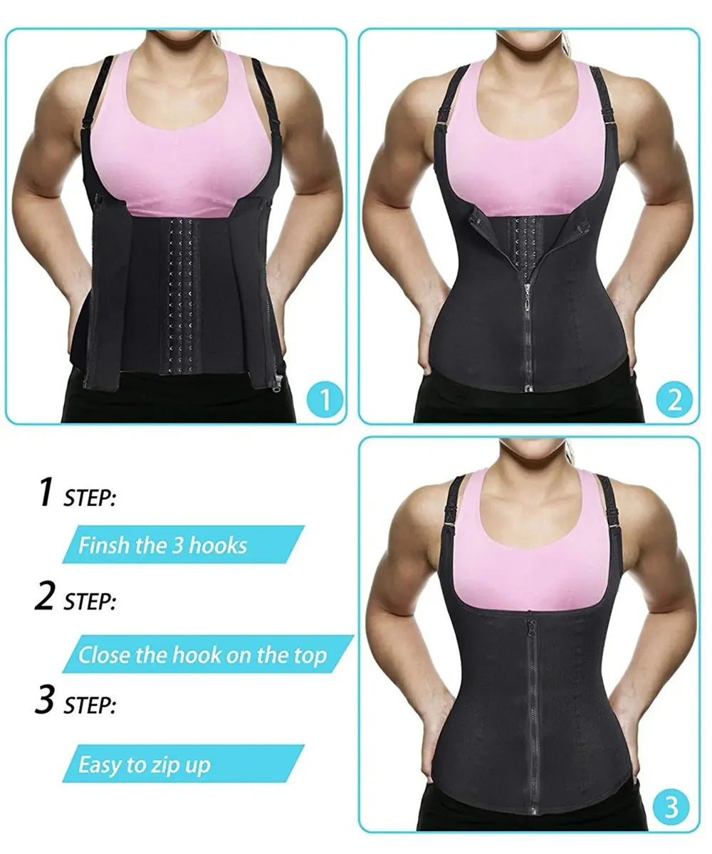 Zipper Waist Trainer Tank