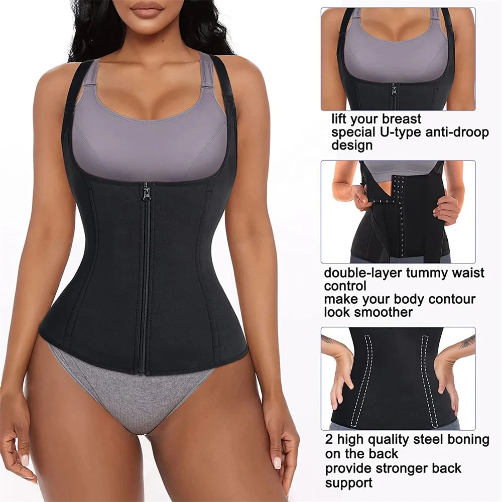 Zipper Waist Trainer Tank