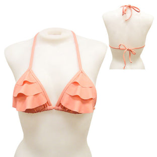 Loco Boutique Blank 3-Tier Ruffled Triangle