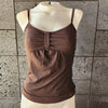 Loco Boutique Slip Top Tankini - BROWN / XS