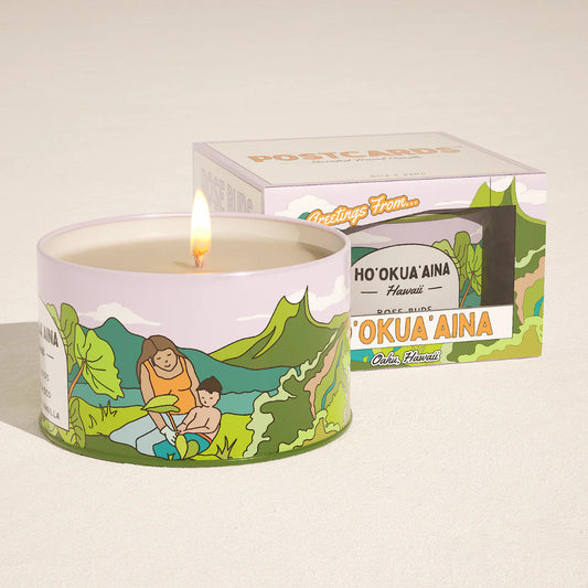 Ho'okua'aina Hawaiian Scented Candles, perfect for gifts.