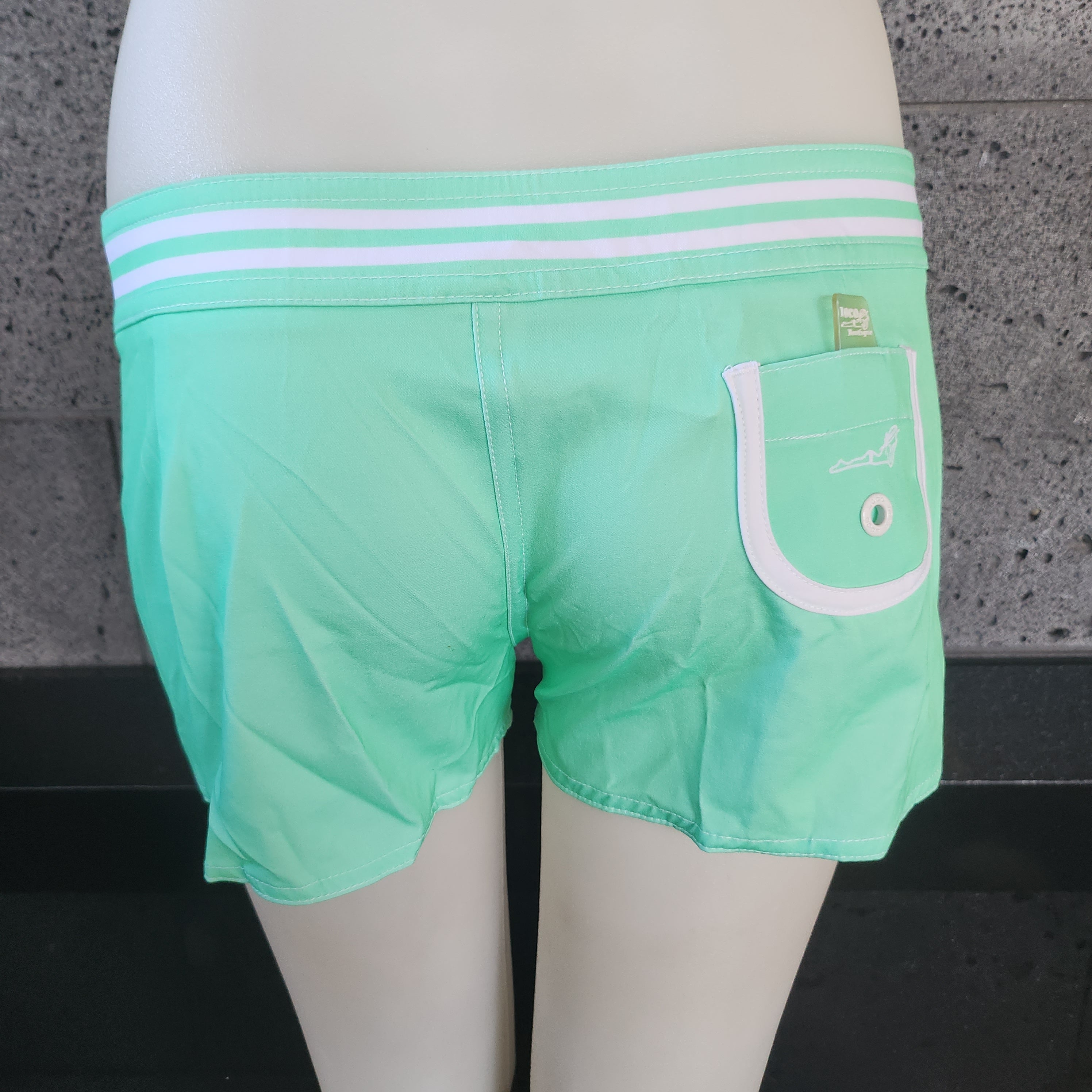 Loco Boutique Solid Stripe Boardshorts