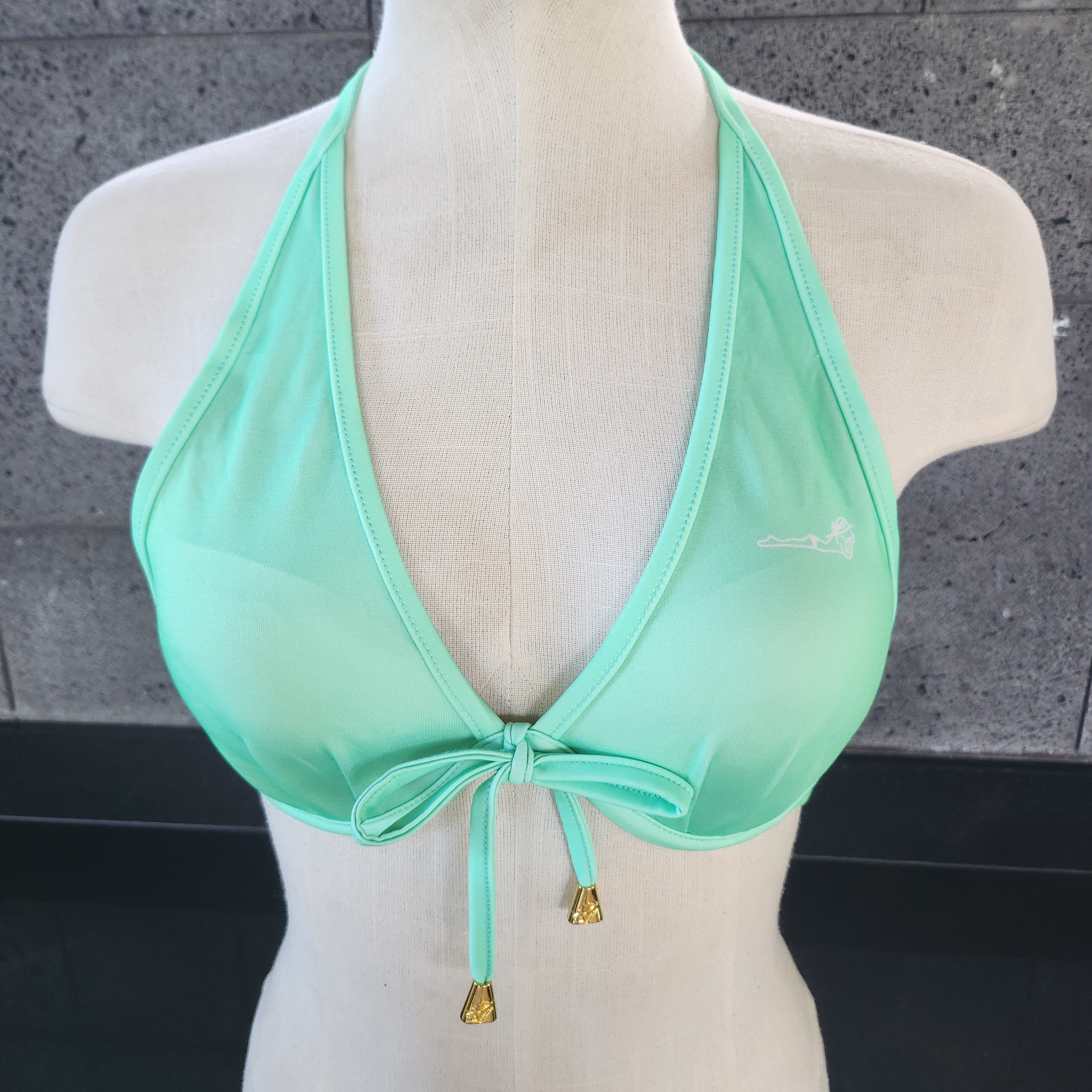 Loco Boutique Solid Logo Tie Back Underwire