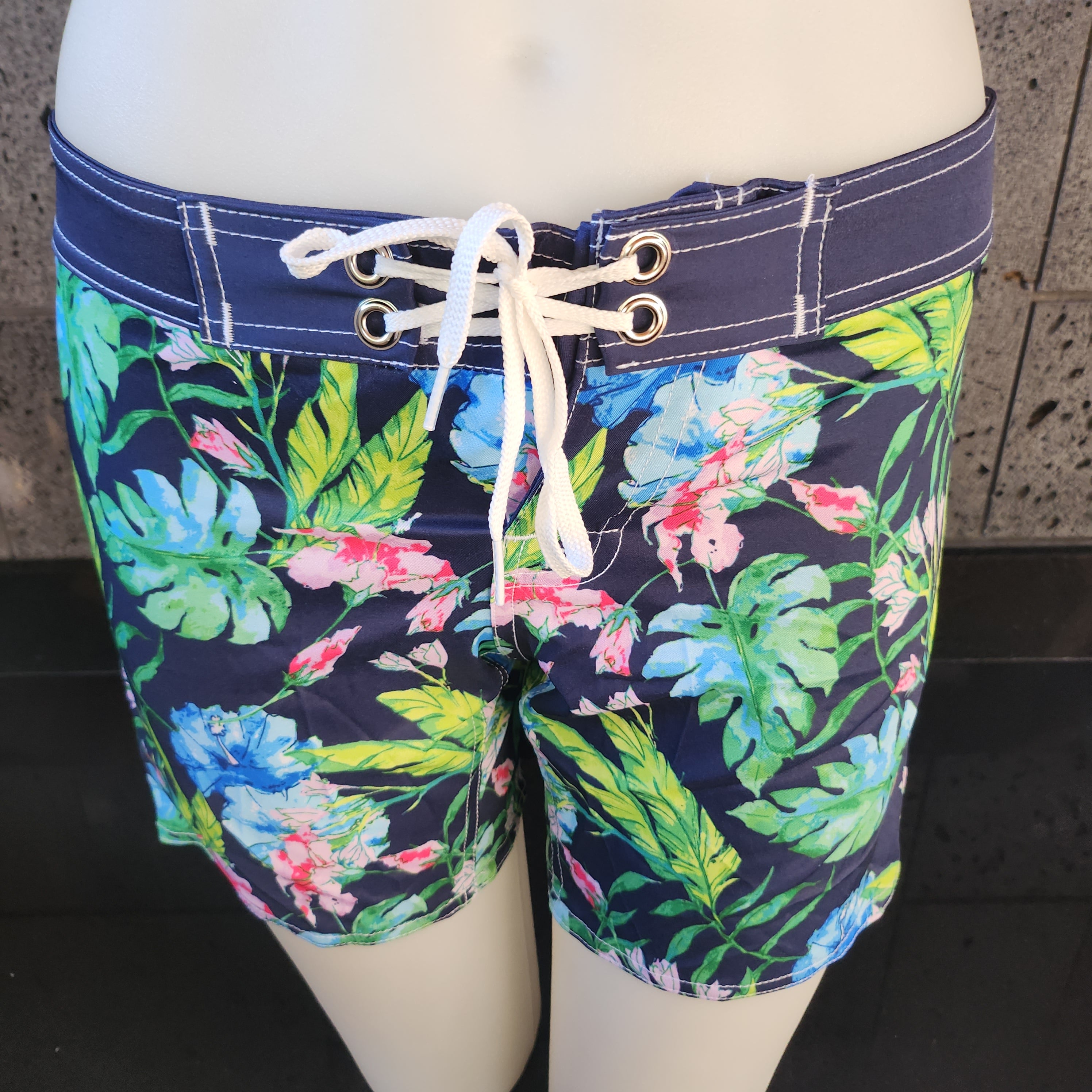 Loco Boutique Water Color Mid-Thigh Length Boardshort