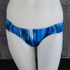 Loco Boutique Soundwaves Side Ruched Bikini Bottom - BLUE / XS