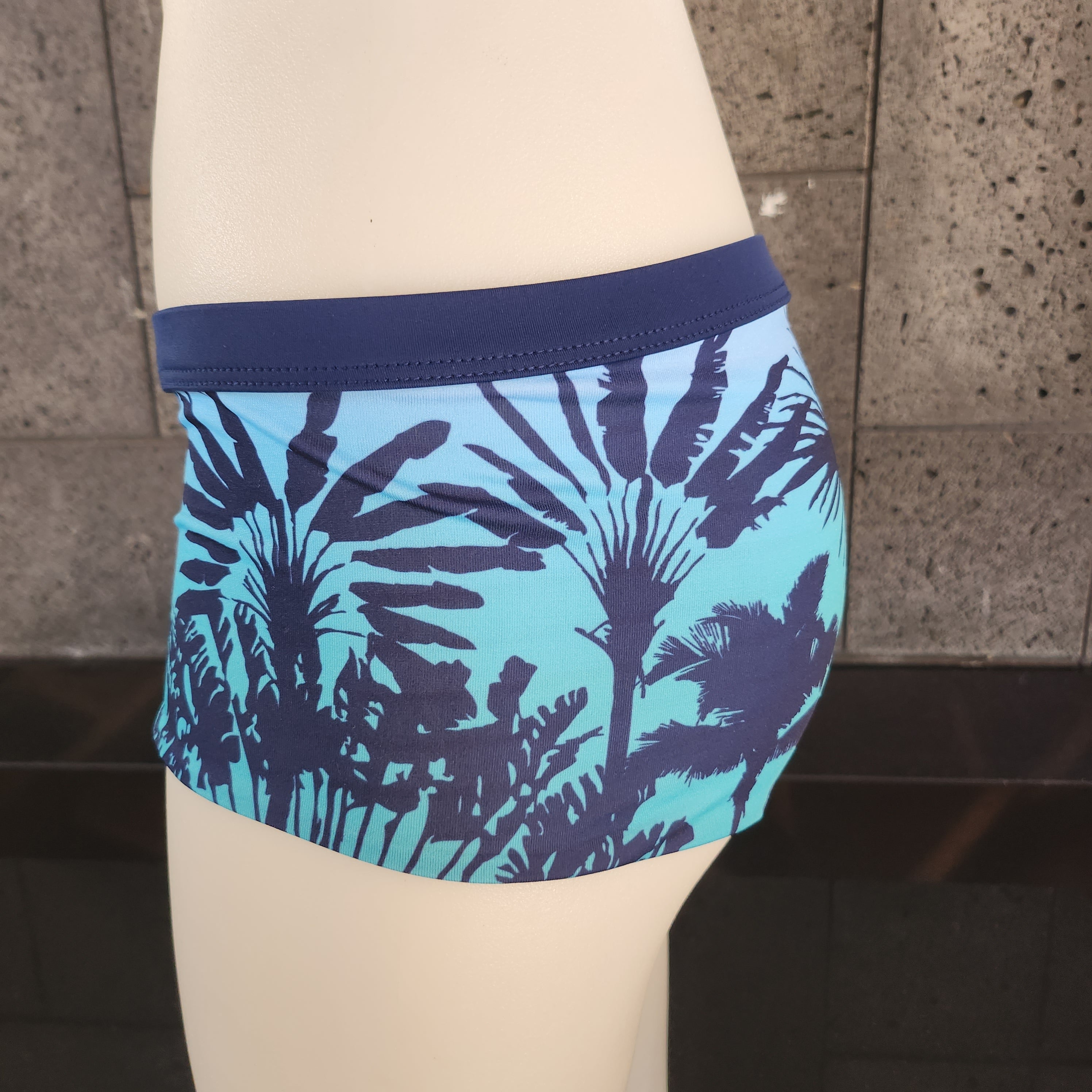 Loco Boutique Shadow Stripe Reversible Boyshort Swim Bottom