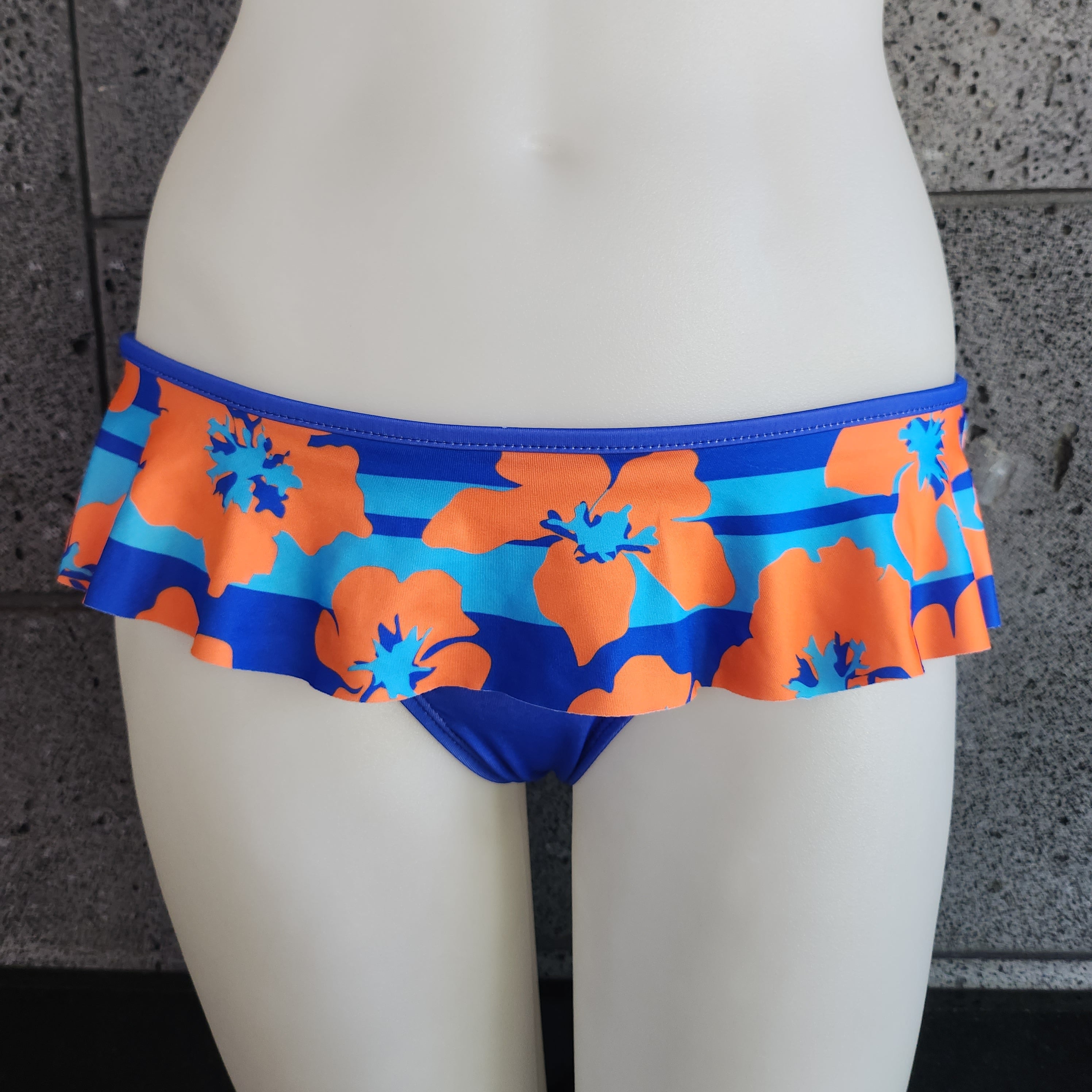 Loco Boutique Hibiscus Stripe Skirted Bottom