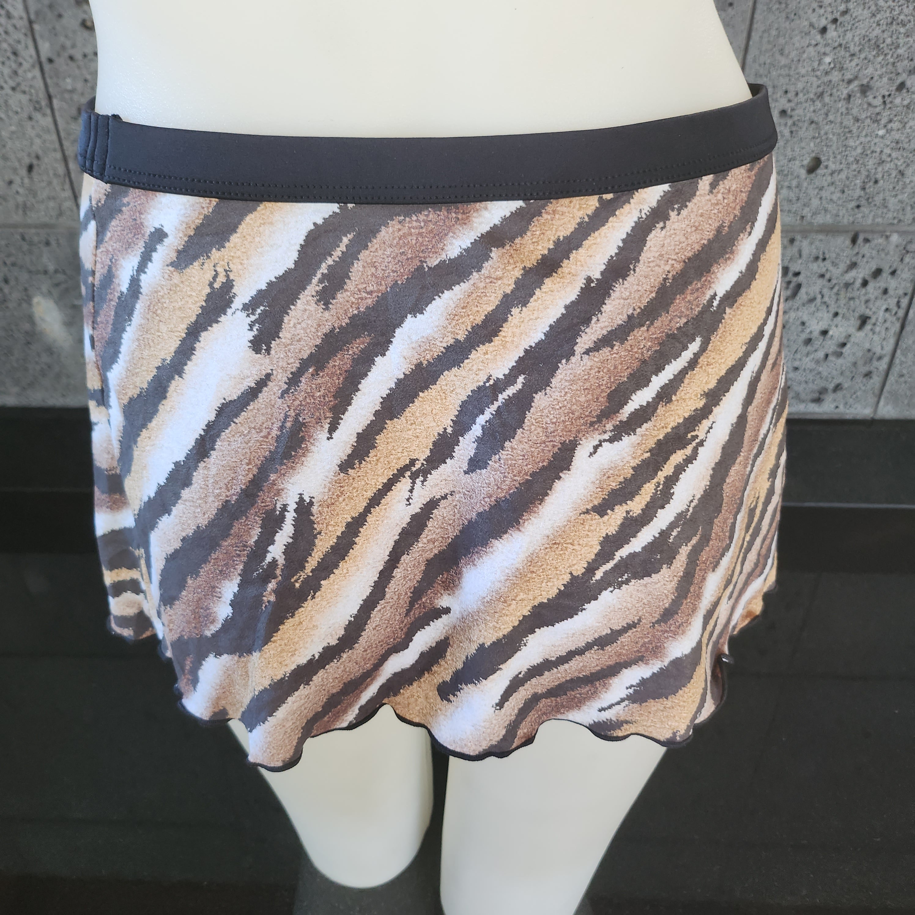 Loco Boutique Tiger 1-inch Banded Skirt