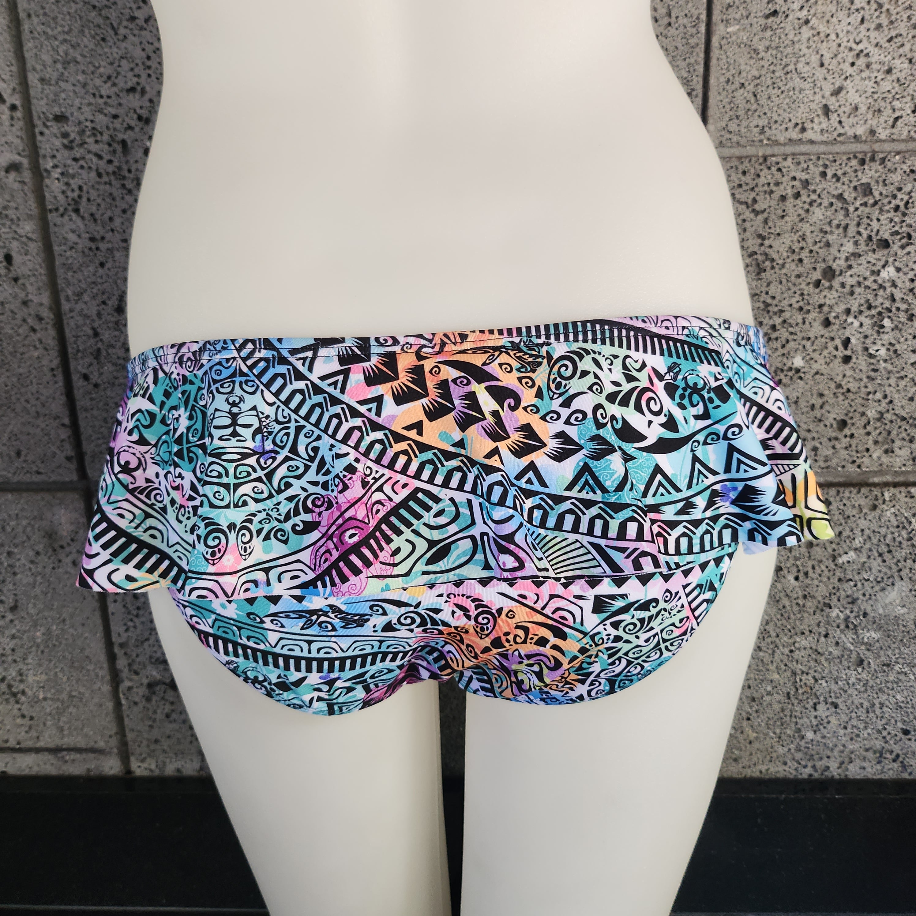 Loco Boutique Hawaiian Tats Skirted Bottom