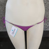 Loco Boutique Purple Tie-Side Bikini Bottom - PURPLE / XS