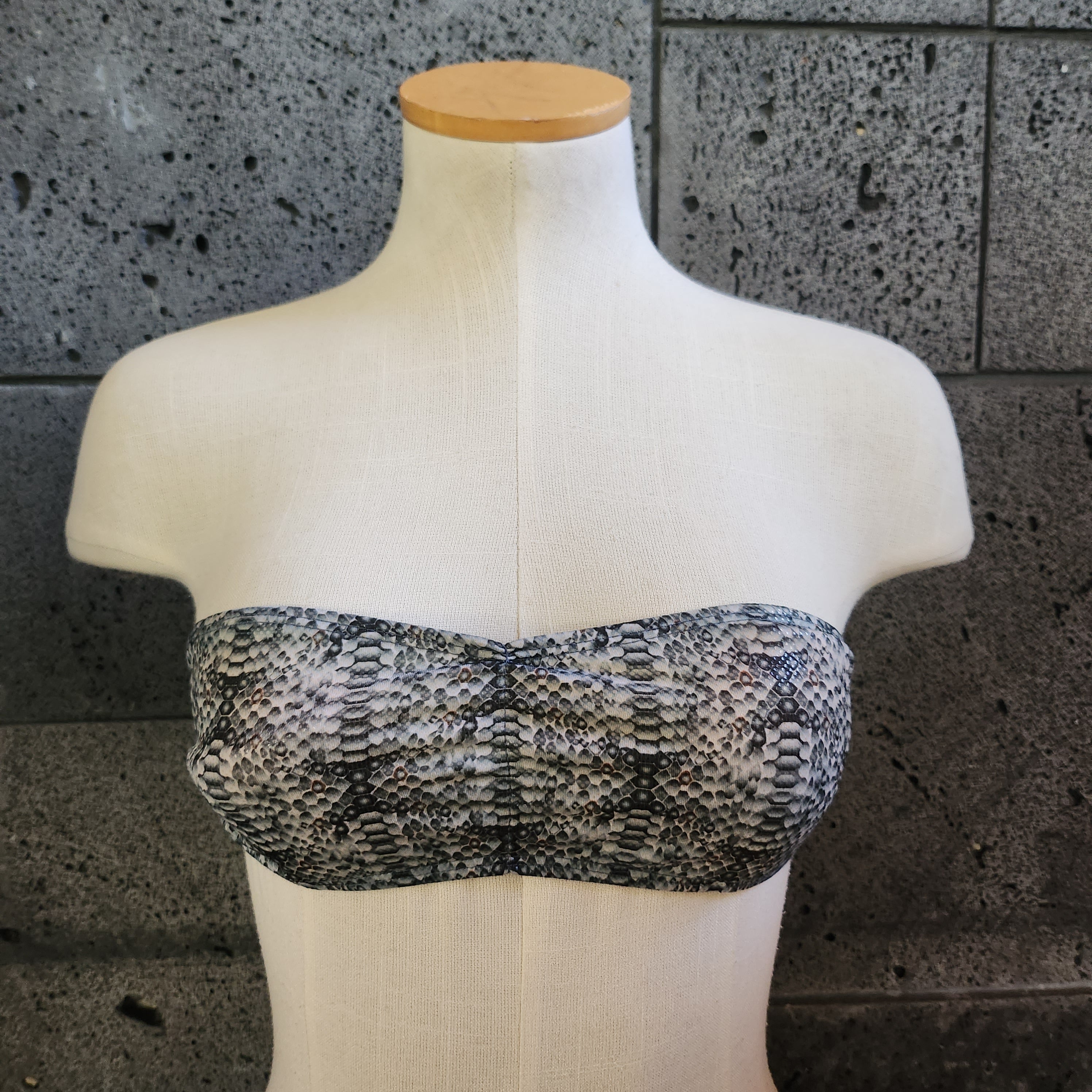Loco Boutique Cobra Bandeau Bikini Top