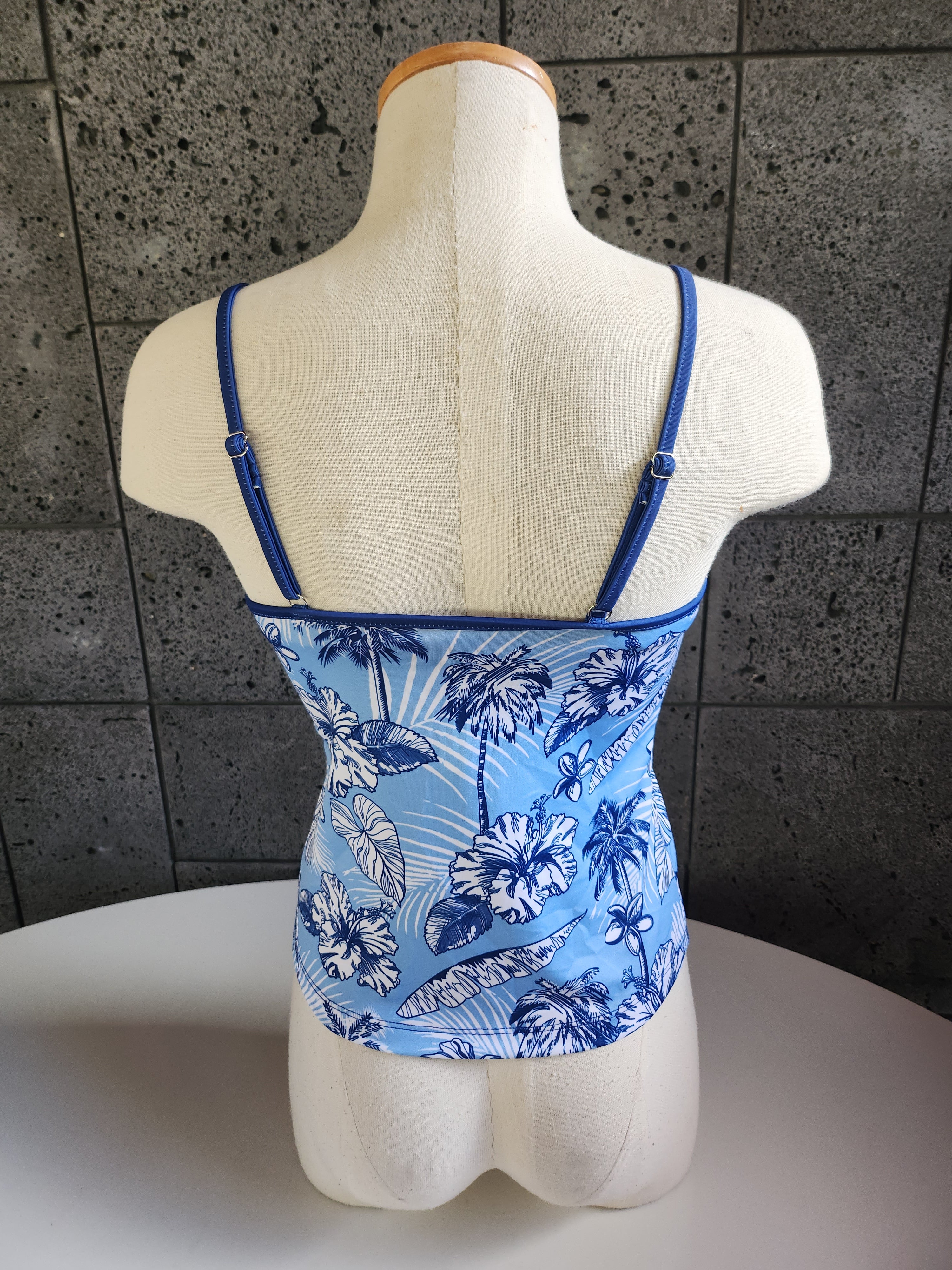 Loco Boutique Hibis and Palm Cami Tankini Top