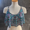 Loco Boutique Equalizer Flounce Crop Top - JADE / L