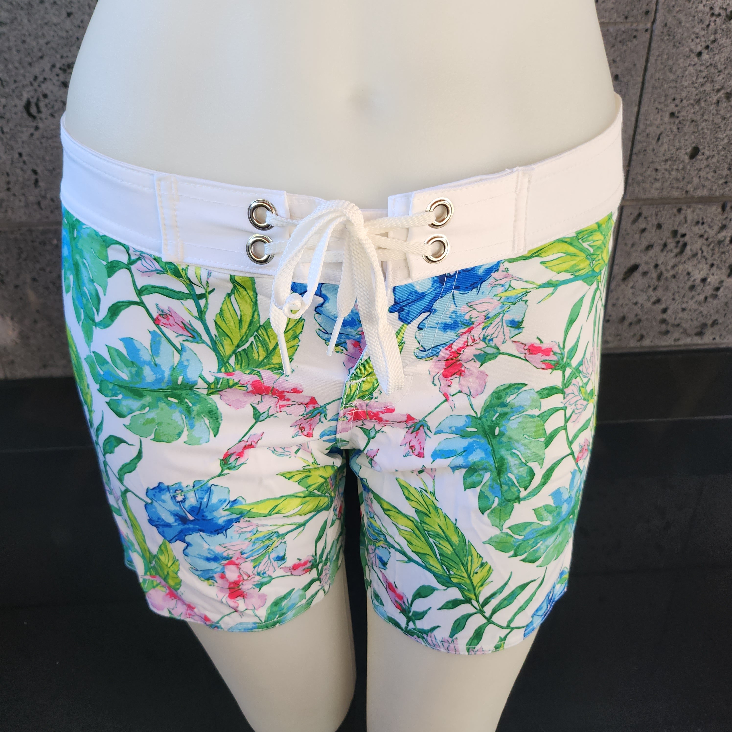 Loco Boutique Water Color Mid-Thigh Length Boardshort