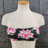 Loco Boutique Lilies Bandeau Top - BLACK / S
