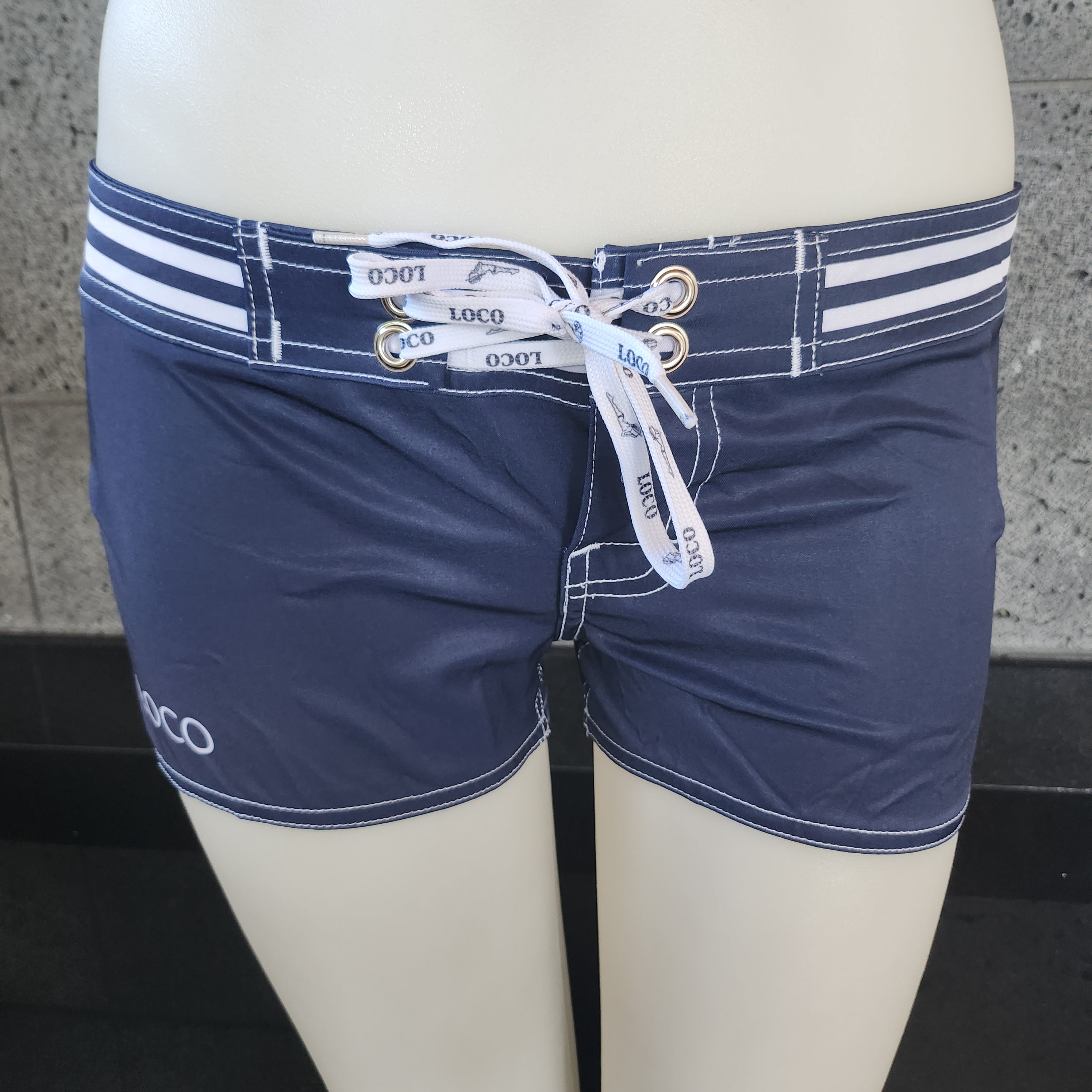 Loco Boutique Solid Stripe Boardshorts