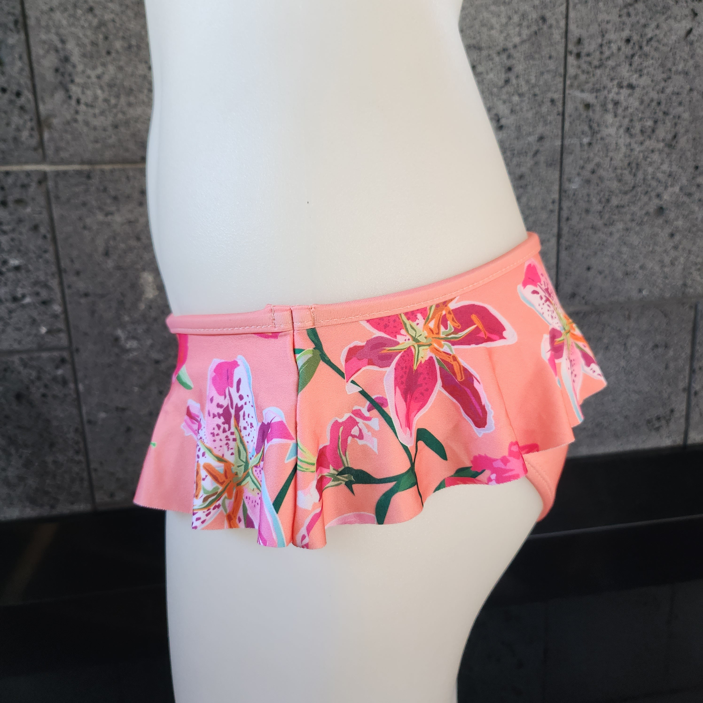 Loco Boutique Woman's Tropical Orchid Skirted Bikini Bottom