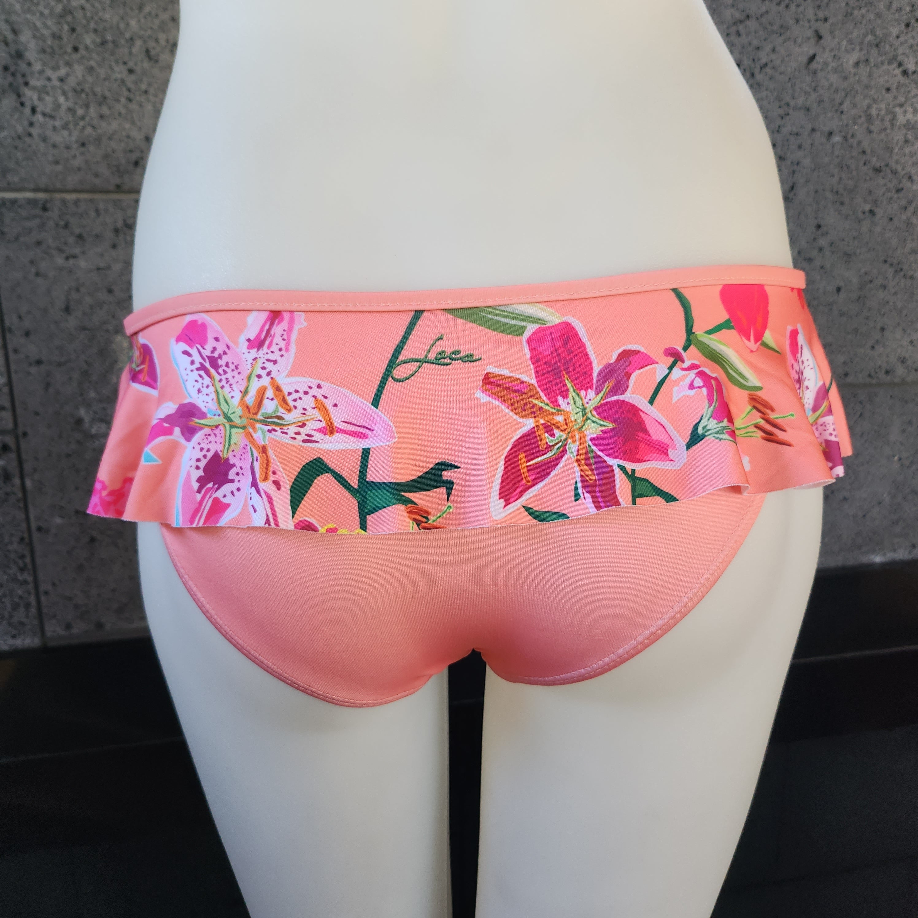 Loco Boutique Woman's Tropical Orchid Skirted Bikini Bottom