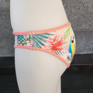 Loco Boutique Woman's Tropical Bird 1 1/2" Side Bikini Bottom