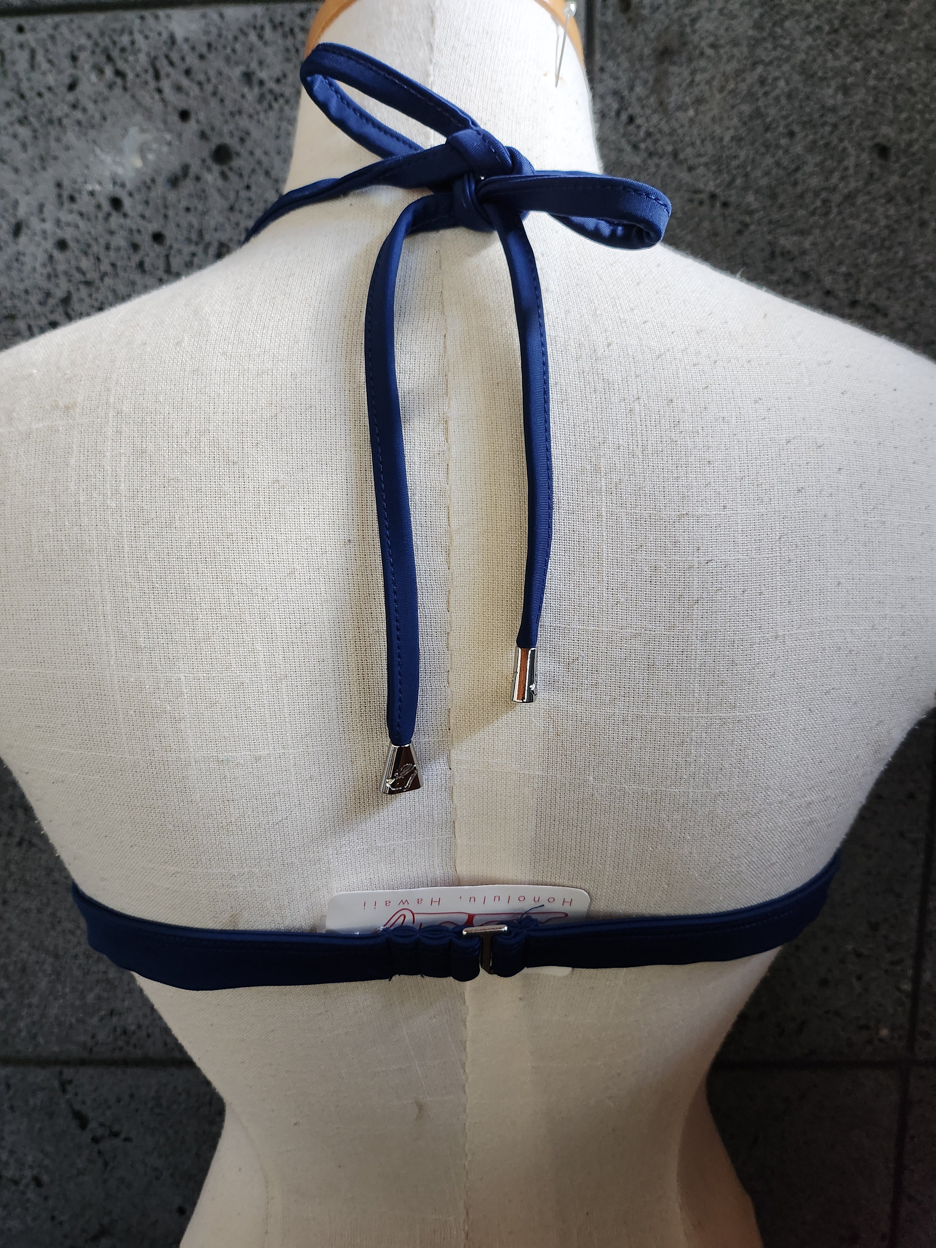 Blue Flower Reversible Banded Chest - Loco Boutique