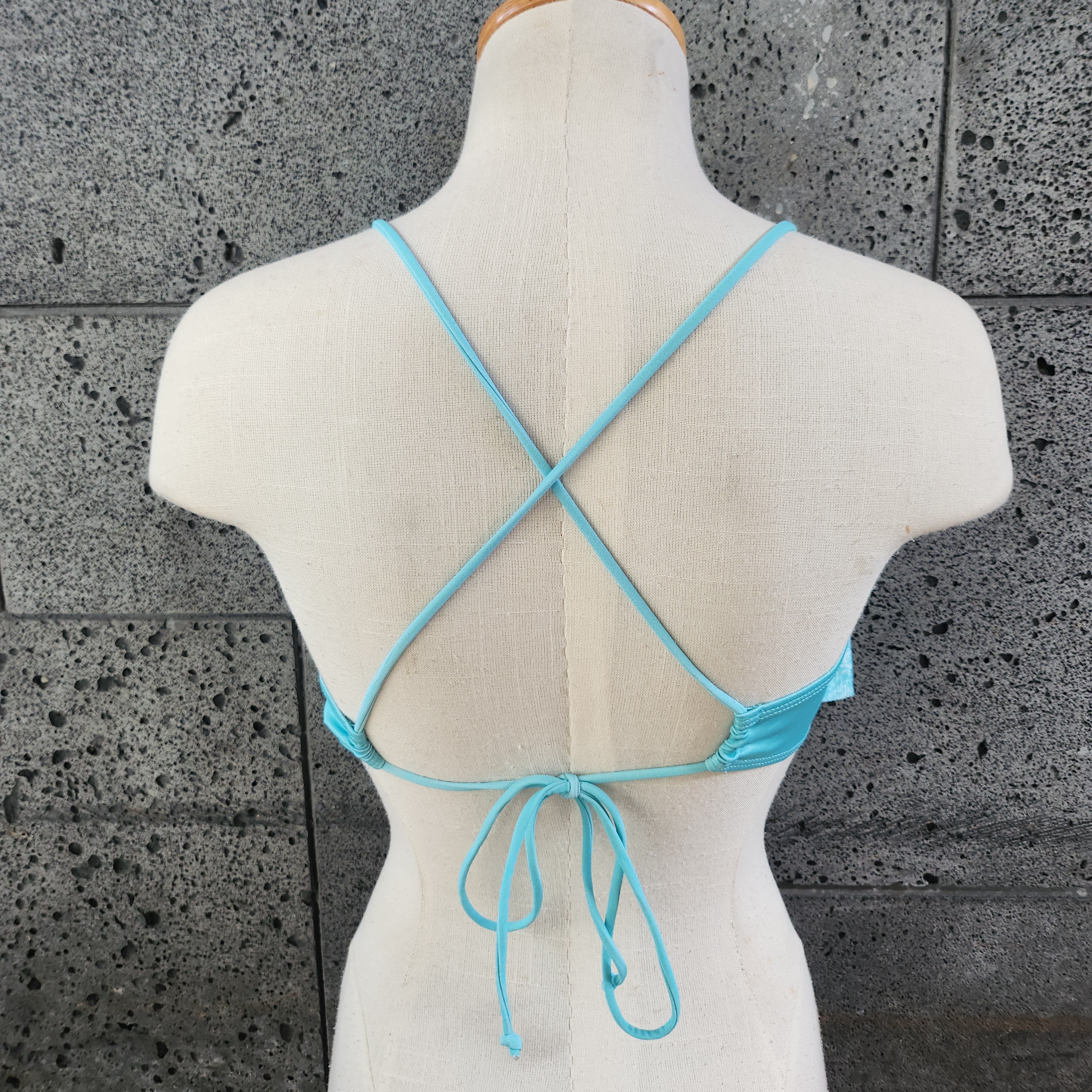 Loco Boutique Lagoon Flounce Crop Top