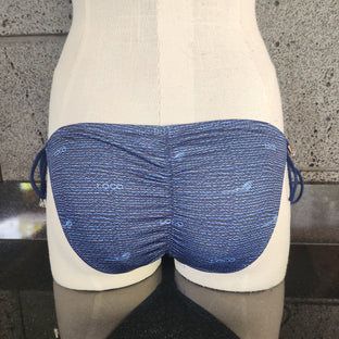 Burlap Cinched Back Side Ties - Loco Boutique
