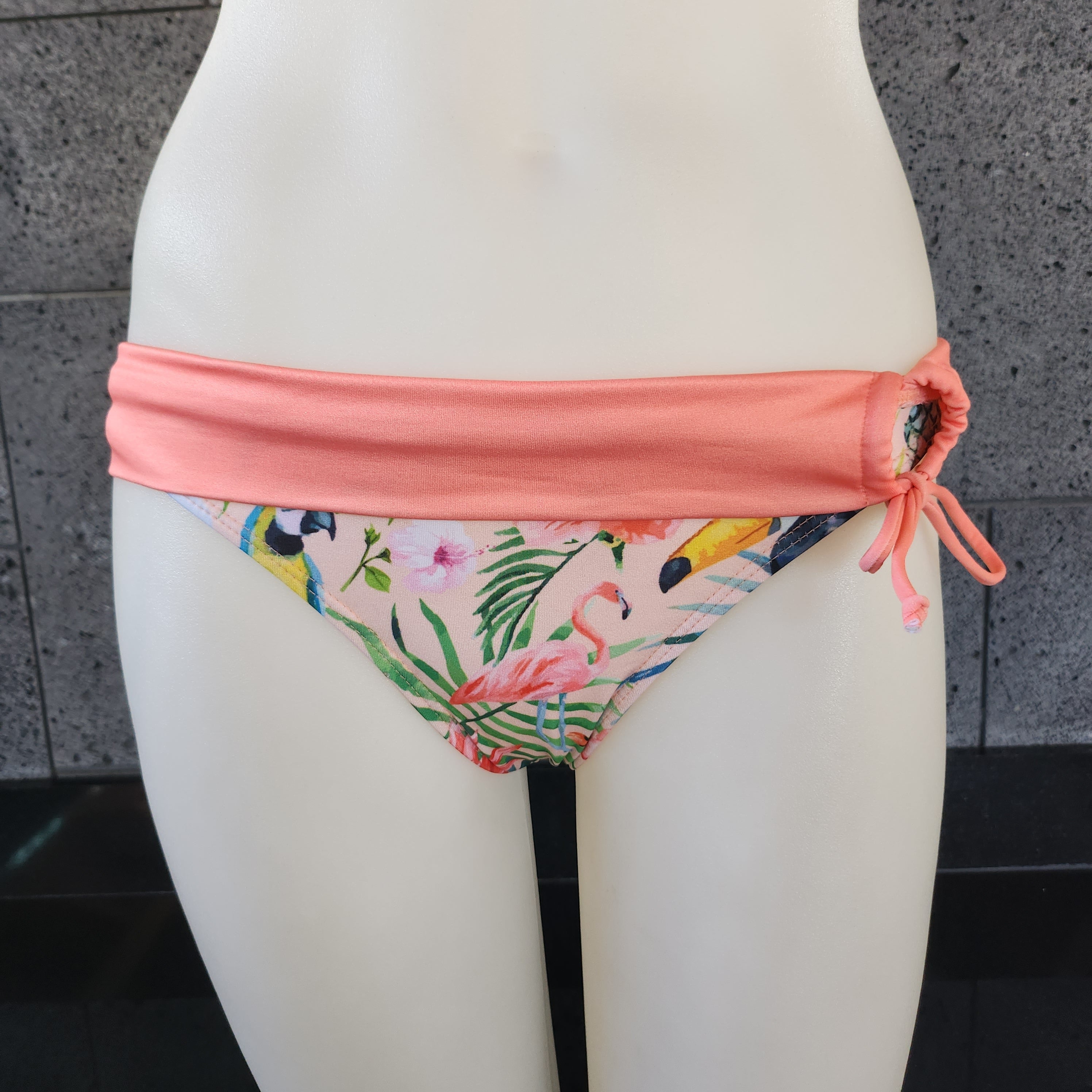 Loco Boutique Woman's Tropical Bird Folded Over Bikini Bottom