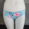 Loco Boutique Lilies Strapped Swim Bottom - TEAL / M