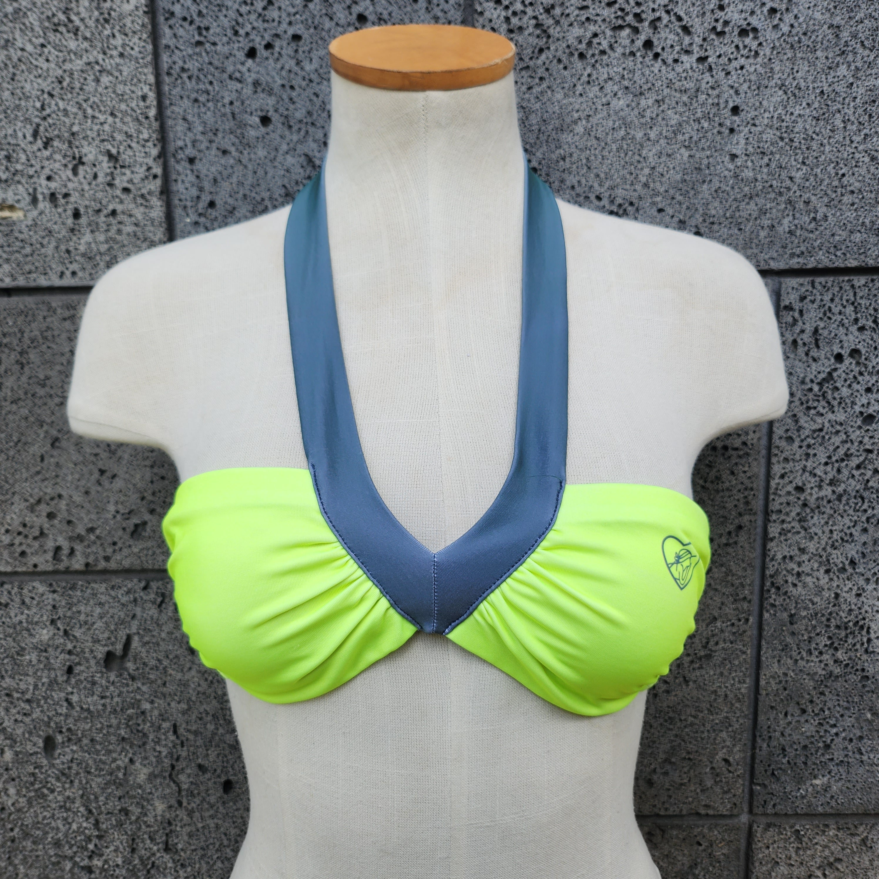Loco Boutique Solid Bright Bandeau Bikini Top