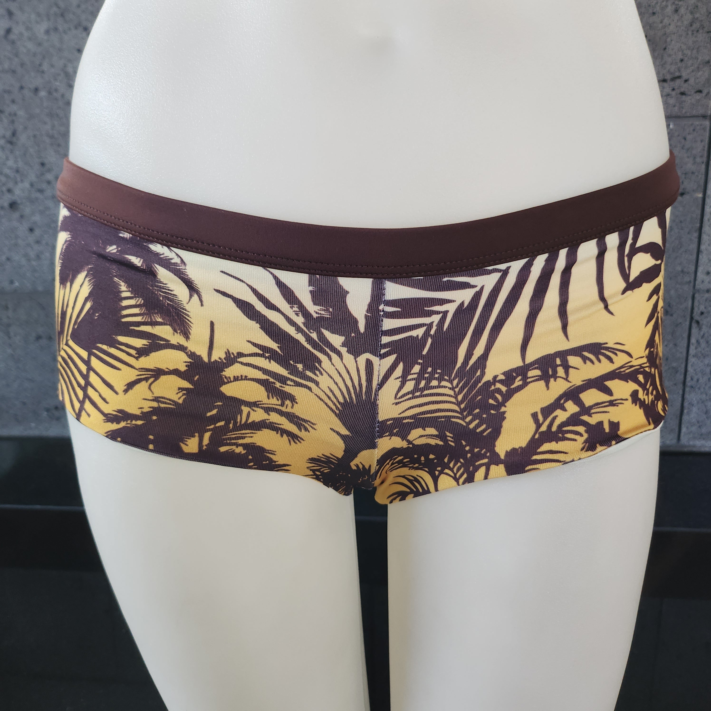 Loco Boutique Shadow Stripe Reversible Boyshort Swim Bottom